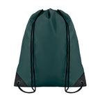 Branded 190T Polyester Drawstring Bag in Green