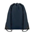 Branded 190T Polyester Drawstring Bag in Blue
