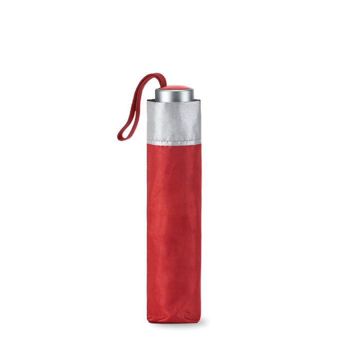 Branded 21 Inch Silver Lined Foldable Umbrella without branding