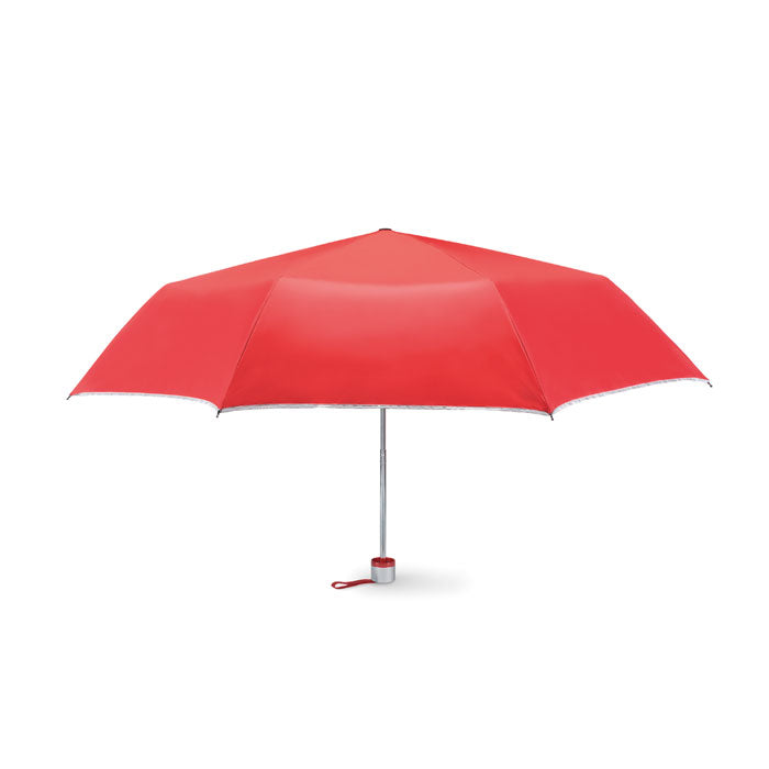 Branded 21 Inch Silver Lined Foldable Umbrella without branding