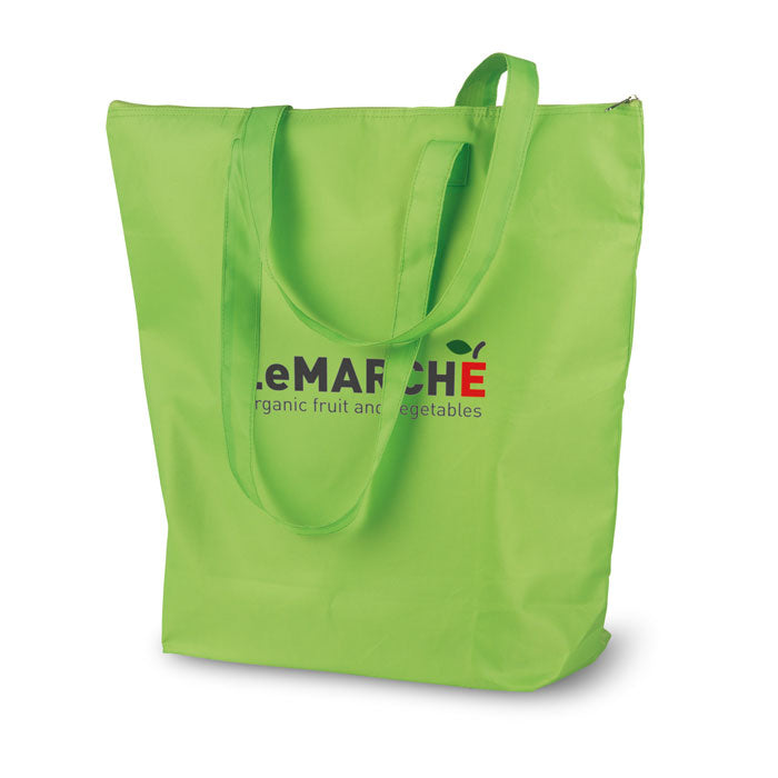 Branded Foldable Cooler Shopping Bag in Green