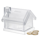 Branded Plastic House Coin Bank without branding