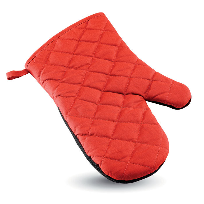 Branded Cotton Oven Glove in Red