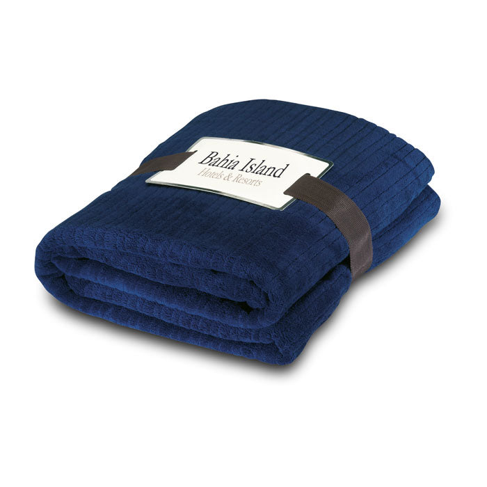 Branded Soft Fleece Blanket 240gsm in Blue