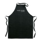 Branded Cotton Kitchen Apron 180gsm in Black