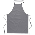 Branded Cotton Kitchen Apron 180gsm in Grey