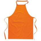 Branded Cotton Kitchen Apron 180gsm in Orange