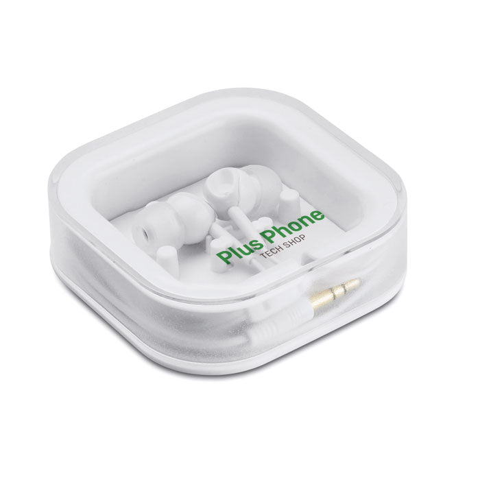 Branded Silicone Cover Earphones in Box