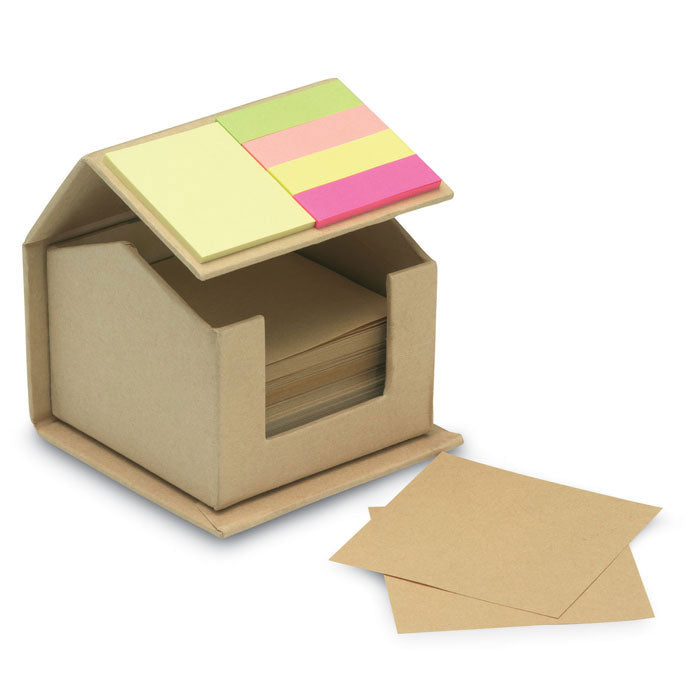 Branded House-Shaped Memo Note Dispenser without branding