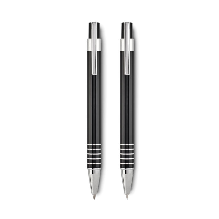 Branded Aluminium Pen and Pencil Set in Metal Box without branding