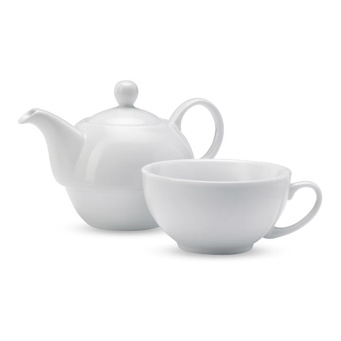 Branded Teapot and Cup Set 400ml without branding