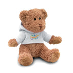 Branded Teddy Bear Plush with Hoodie in White