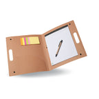 Branded Recycled Carton Conference Folder with Notepad and Pen without branding