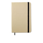 Branded A6 Plain Recycled Hard Cover Notebook in Black