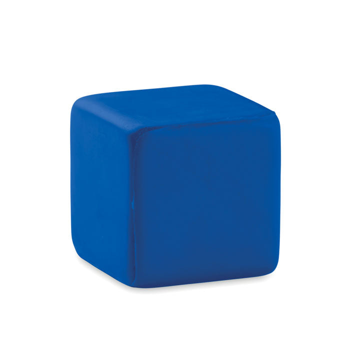 Branded Anti-Stress PU Square in Blue