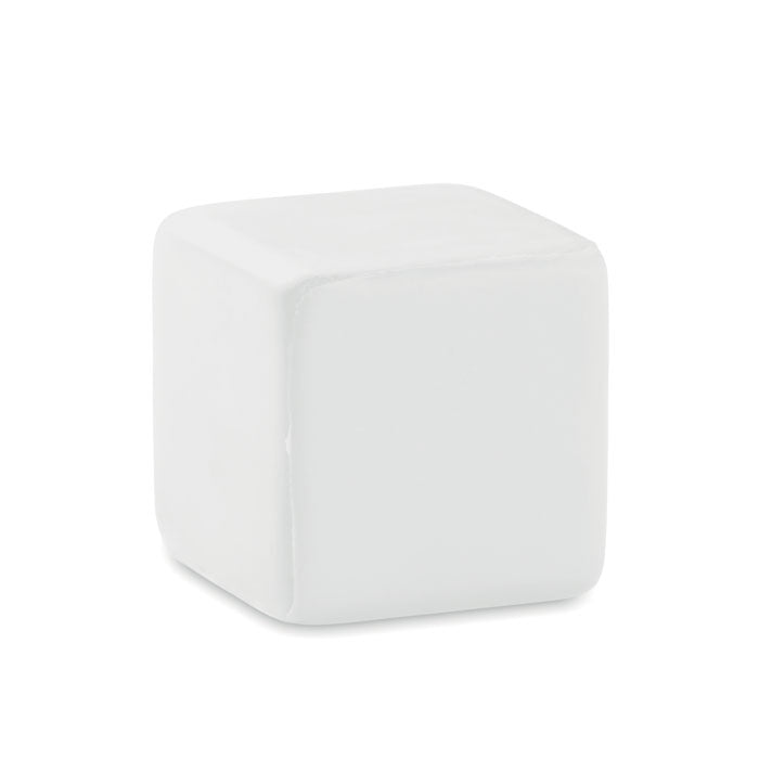 Branded Anti-Stress PU Square in White