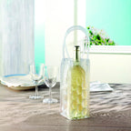 Branded Transparent PVC Bottle Cooler Bag in use