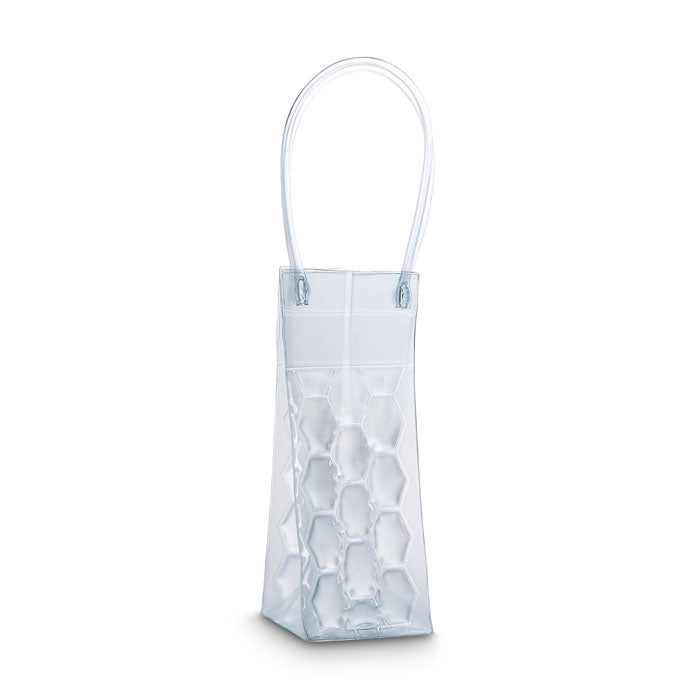 Branded Transparent PVC Bottle Cooler Bag without branding