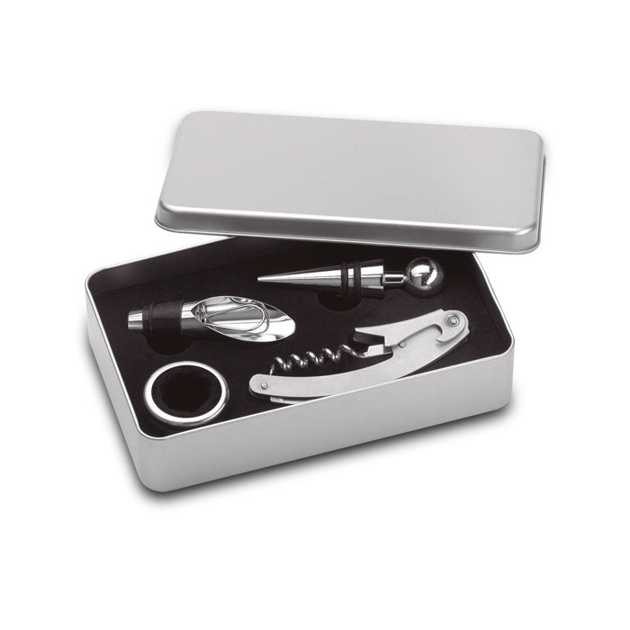 Branded Wine Set in Tin Box