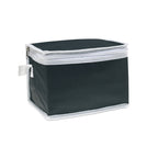 Branded Nonwoven 6 Can Cooler Bag in Black