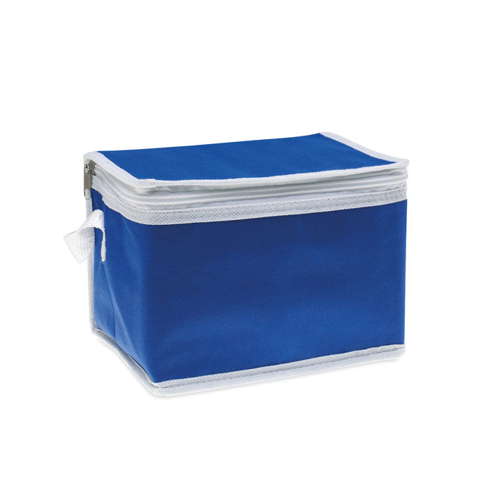 Branded Nonwoven 6 Can Cooler Bag in Blue