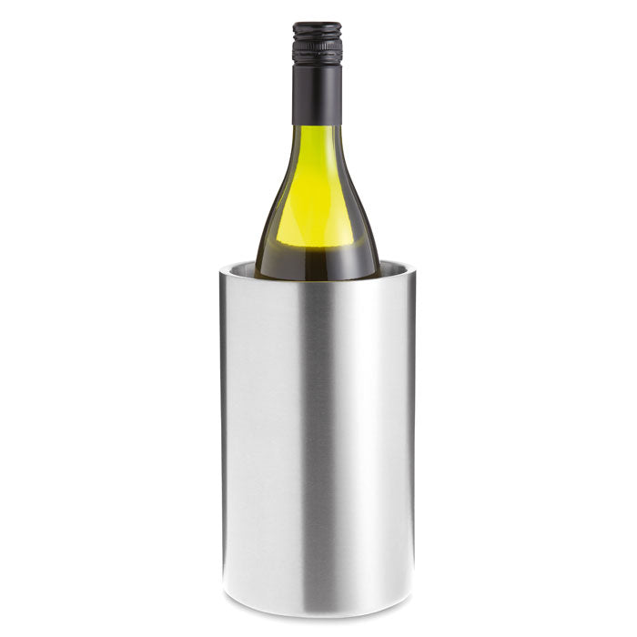 Branded Double Wall Stainless Steel Bottle Cooler without branding