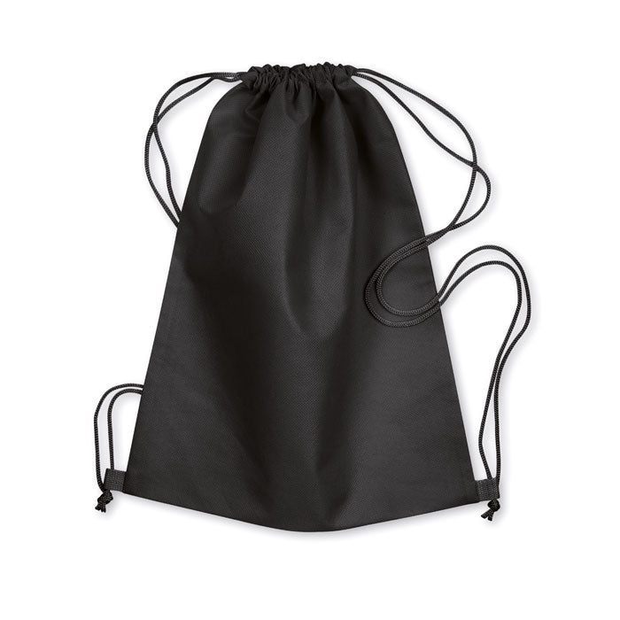 Branded Nonwoven Drawstring 80gsm in Black