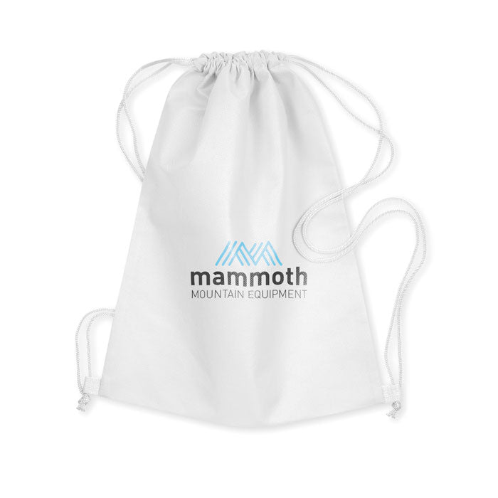 Branded Nonwoven Drawstring 80gsm in White
