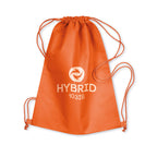 Branded Nonwoven Drawstring 80gsm in Orange