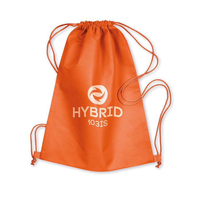 Branded Nonwoven Drawstring 80gsm in Orange