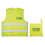 Branded Class 2 Hi-Vis Safety Waistcoat in Yellow