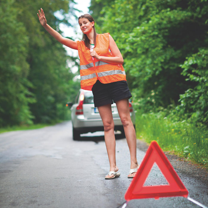 Branded Class 2 Hi-Vis Safety Waistcoat in use