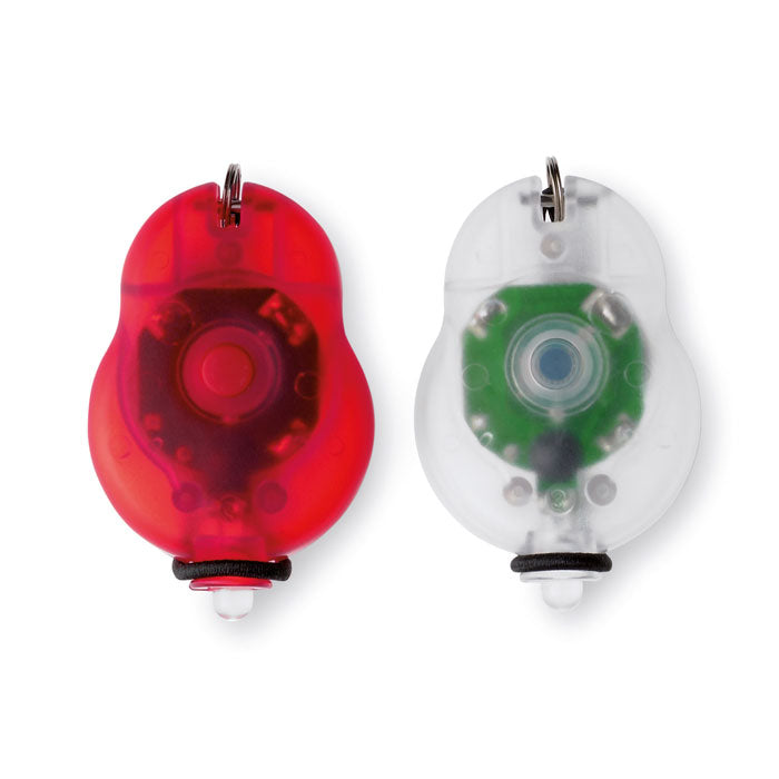 Branded Red and White Bicycle Light Set without branding