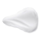 Branded Polyester Bicycle Saddle Cover in White