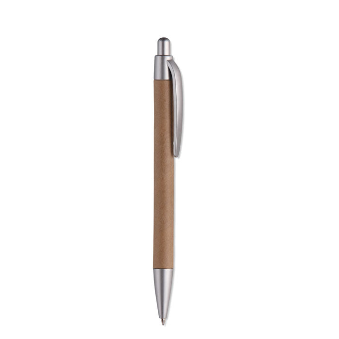 Branded Carton Barrel Push Ball Pen without branding