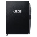 Branded A6 PU Notebook with Metal Pen