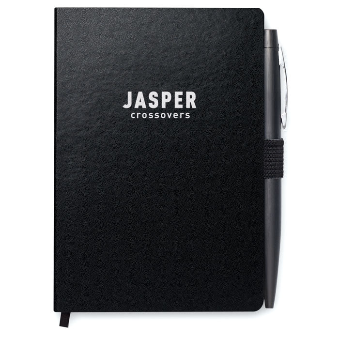 Branded A6 PU Notebook with Metal Pen