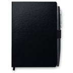 Branded A6 PU Notebook with Metal Pen without branding