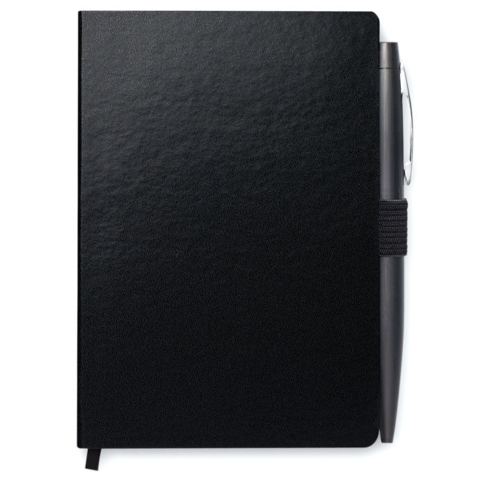 Branded A6 PU Notebook with Metal Pen