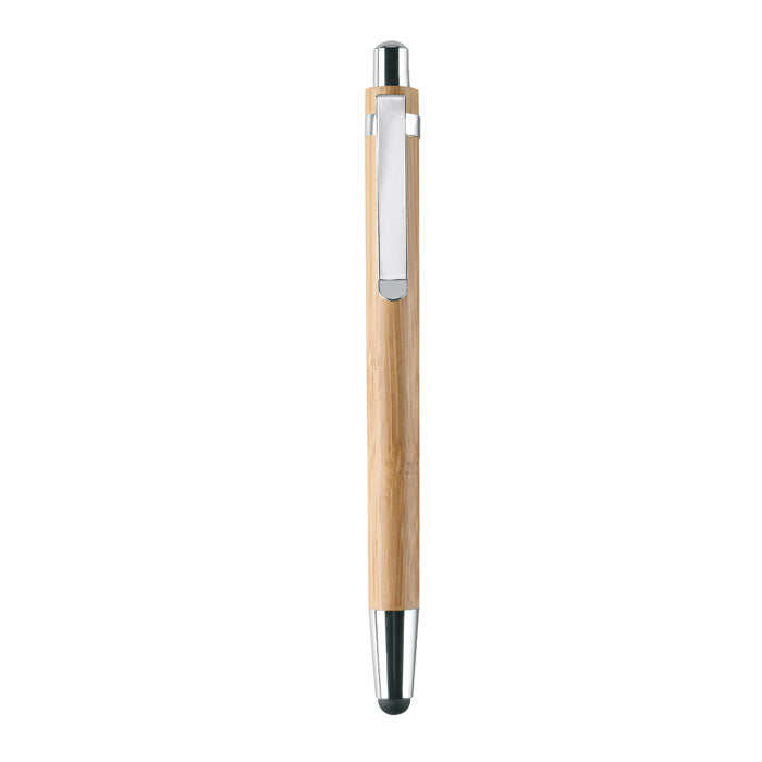Branded Bamboo Stylus Pen and Pencil Set without branding