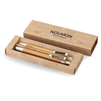 Branded Bamboo Stylus Pen and Pencil Set