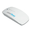 Branded Recycled ABS Wireless Optical Mouse in White