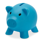 Branded PVC Piggy Bank in Blue