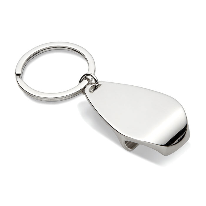 Branded Metal Bottle Opener Key Ring without branding