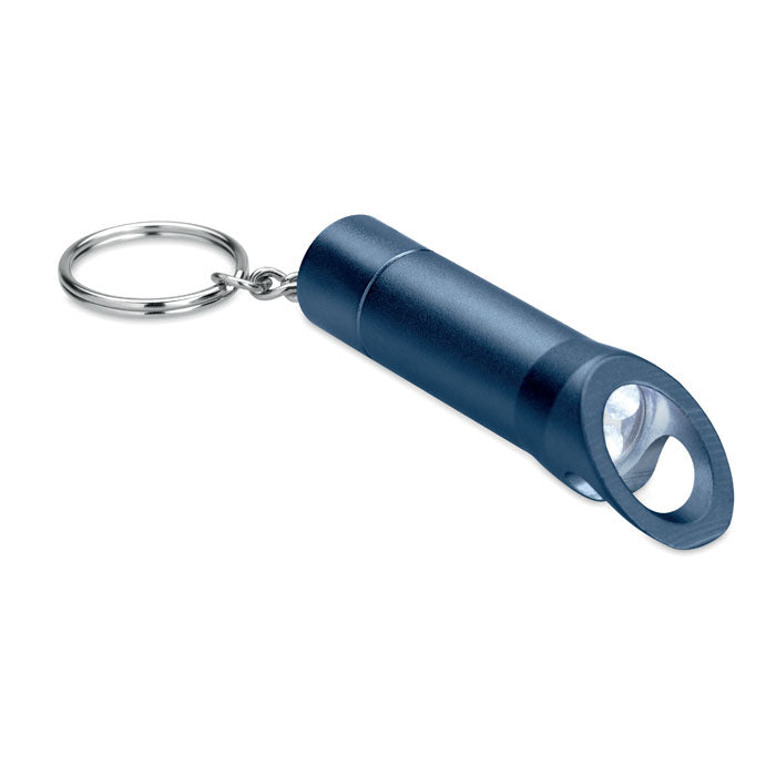 Branded Metal LED Torch Key Ring with Bottle Opener