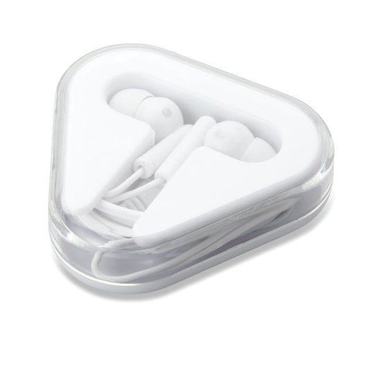 Wired Earphones in Triangular Case