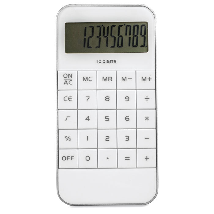 White Digital Calculator