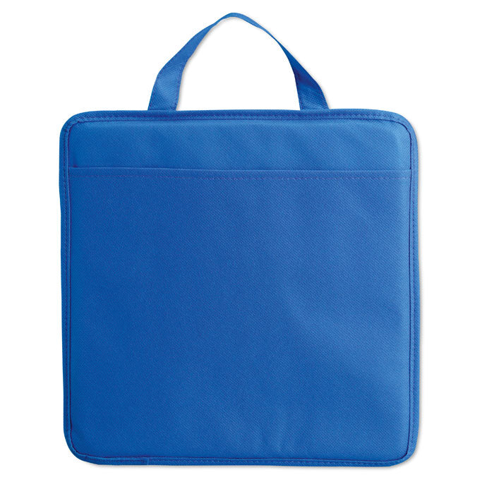 Branded Non-Woven Stadium Cushion in Blue