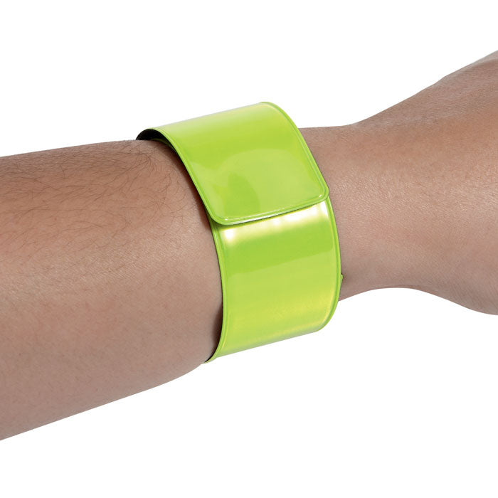 Branded Reflective Slap Wrist Band