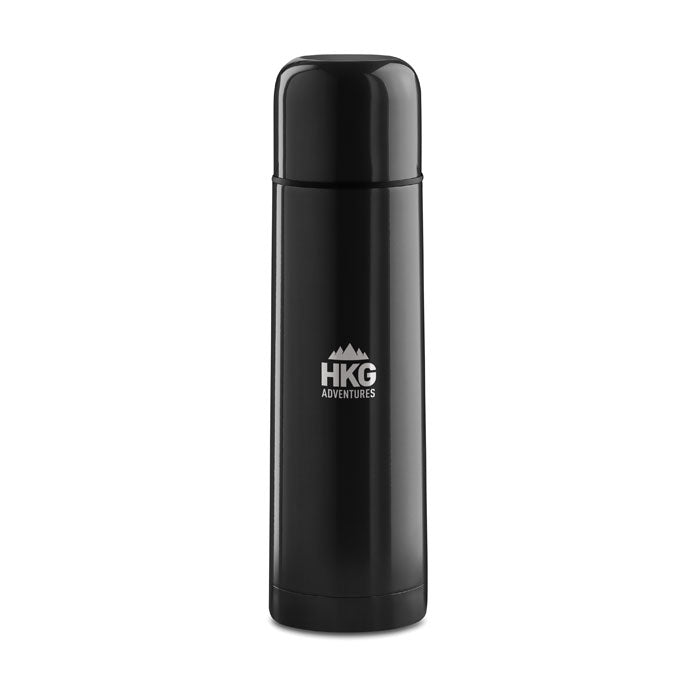 Branded Double Wall Vacuum Flask 500ml in Black
